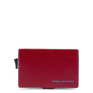 Piquadro, Piquadro, Leather Card Holder, Credit Card Case, Red, Unisex 147245045 - Okmány- & Kártyatartó
