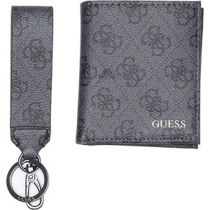 Set, Guess, Vezzola, Textile Wallet, With 4G logo Keychain, GBOX SM BFLD W/CP&KRN, Black, For Men, 2 pcs 147245318 - Okmány- & Kártyatartó