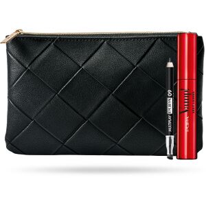 Set Pupa: Multiplay, Double-Ended, Eyeshadow & Kajal Eyeliner 2-In-1, 09, Deep Black, 1.2 g + Vamp! Sexy Lashes, Paraben-Free, Mascara, 001, Black, 12 ml