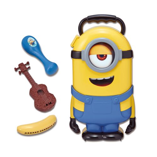 Despicable Me 3, Minions, Stuart Carry Case & Accessories, Collectible Figures, Yellow, Unisex, 3+ years 147246046