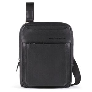 Piquadro, Tallin, Leather Crossbody Bag, Black, 23 X 18 X 5 cm, For Men 147246474 - Táskafogas