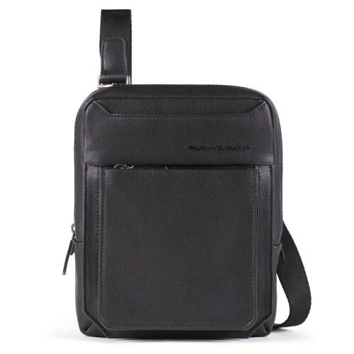 Piquadro, Tallin, Leather Crossbody Bag, Black, 23 X 18 X 5 cm, For Men 147246474