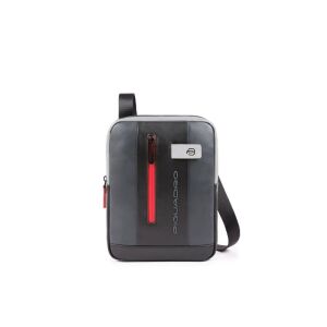 Piquadro, Urban, iPad Sleeve, Leather Crossbody Bag, Black/Grey, CA1816UB00, 21 x 27 x 6 cm, For Men 147246470 - Táskafogas
