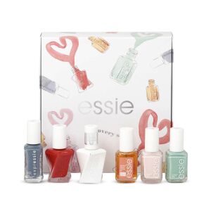 Discovery Set Essie: Nail Enamel, Vegan, Glossy Shine Finish, Nail Polish, 99, Mint Candy Apple, 13.5 ml + Expressie Air Dry, Nail Polish, 13.5 ml + Gel Couture, Nail Polish, Rock the Runway, 13.5 ml + Essie, Nail Polish, Ballet Slippers, 13.5 ml + Gel Co 147246499 - Körömápolás