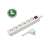 White 6-outlet power strip with switch and 3m cable