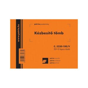 Kézbesítő tömb 50x3lapos pátria