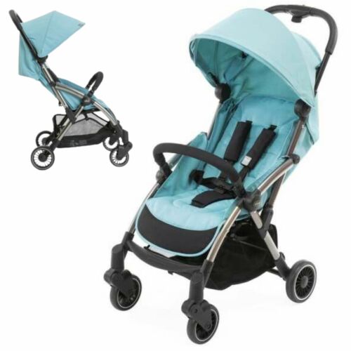 Chicco Cheerio lightweight travel stroller with automatic folding mechanism, turquoise