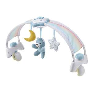 Chicco Rainbow Sky Crib Arch with Music and Lights, featuring a rainbow canopy, plush toys, and a removable star-shaped nightlight - Stroller & Crib Toy