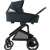 Maxi-Cosi Plaza+ stroller with Oria carrycot, side view, blue