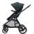 Maxi-Cosi Zelia³ stroller, side view, black frame, blue fabric
