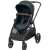 Maxi-Cosi Zelia³ stroller with seat unit, black frame, blue fabric