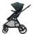Maxi-Cosi Zelia³ stroller, side view, black frame, blue fabric