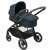 Maxi-Cosi Zelia³ stroller with bassinet, black frame, blue fabric