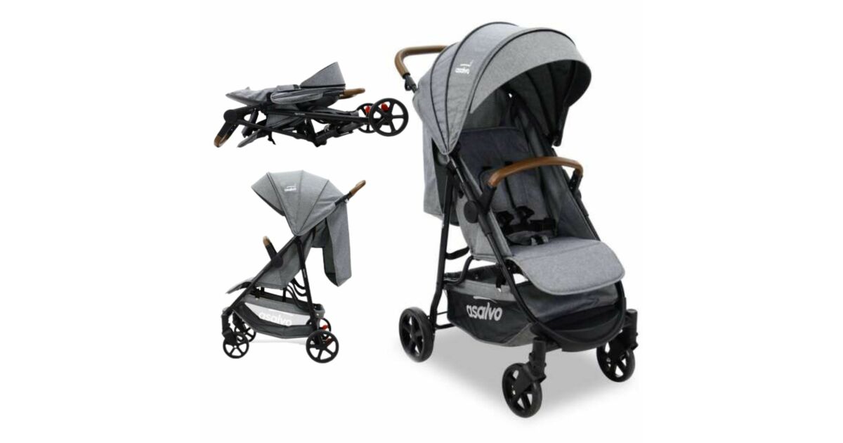 Asalvo Manchester sport stroller 0 3 years old grey Pepita