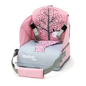 Asalvo Go Anywhere textil székmagasító 6-36 hó, 15 kg-ig 43021741 Etetőszékek - Székre rögzíthető székmagasító - Lány