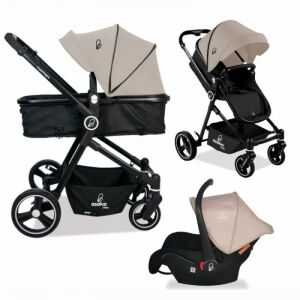 Asalvo Copenhague 3 az 1-ben babakocsi, mózeskosár és autósülés kombináció - Asalvo