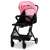 Cărucior Asalvo Flight Travel Sport roz și negru
