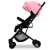 Cărucior Asalvo Flight Travel Sport roz și negru, vedere laterală