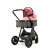 Asalvo Sidney stroller with carrycot, pink