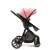 Asalvo Sidney stroller with sport seat, side view, pink