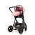 Asalvo Sidney stroller with car seat, pink