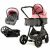 Asalvo Sidney 3-in-1 stroller with car seat and bassinet, foldable baby stroller for newborns to 3 years