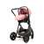 Asalvo Sidney stroller with car seat, pink