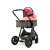 Asalvo Sidney stroller with carrycot, pink
