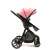 Asalvo Sidney stroller with sport seat, side view, pink