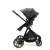 Side view of Asalvo Sidney stroller with sport seat, black