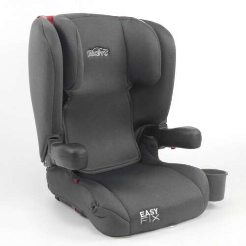 Asalvo Easyfix ISOFIX scaun pliabil pentru copii cu suport pentru pahare 15-36 kg #grey