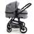 Asalvo Two+ convertible stroller with bassinet, grey