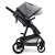 Asalvo Two+ convertible stroller with bassinet, grey