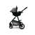 Asalvo Two+ convertible stroller with car seat, grey