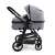 Asalvo Two+ convertible stroller with bassinet, grey