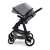 Asalvo Two+ convertible stroller with bassinet, grey
