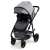 Asalvo Two+ convertible stroller with seat unit, grey