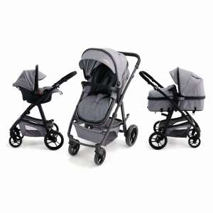 Asalvo Two+ convertible stroller, bassinet and car seat, grey - Asalvo