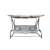 SmileHOME by Pepita Relax Plus 4-person gray garden swing bed with canopy