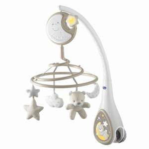 Chicco Next2Dreams musical mobile with night light, neutral color, for baby crib - Musical Mobile, Projection Mobile