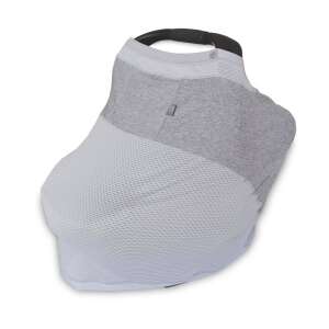 Boppy 4 & More multi-use nursing cover in grey, angled view - Babies & Toddler