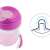 Chicco Training Cup 2in1, pink design, with removable spout, for babies and toddlers