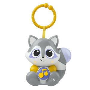Chicco Cloudy Music On the Go raccoon toy, musical stroller toy - Stroller & Crib Toy