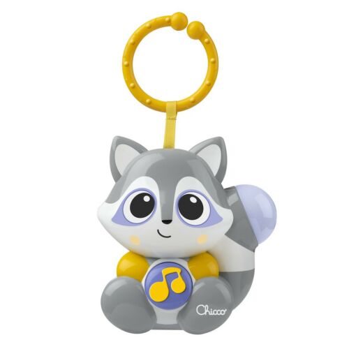 Chicco Cloudy Music On the Go raccoon toy, musical stroller toy