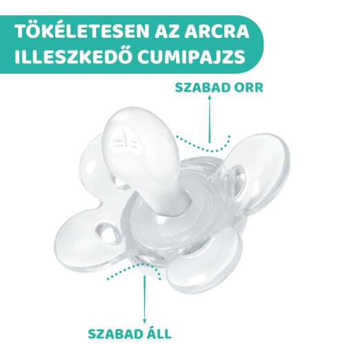 Chicco Physio Comfort szilikon cumi, kék, 6-16 hónapos, tökéletesen illeszkedő cumipajzs