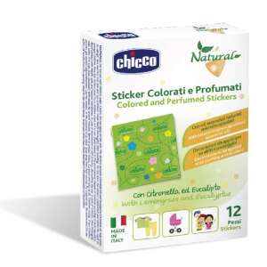 Natural Stickers - illatos tapaszok 12 db citronellával és eukaliptusszal 43041249 Chicco Rovarriasztó szer