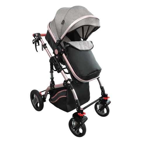 LittleONE FOX 2in1 Multifunction Stroller with footmuff #grey