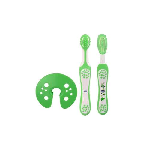 Gingerm masážna kefka + zubná kefka - študijná sadaSada na čistenie zubov