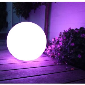 Lampa solarna GreenBlue GB124 wolnostojaca ogrodowa - kula 20x20x53cm, kolorowy LED 147247241 - Latarnia słoneczna