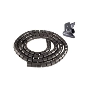 Organizator flexibil de birou pentru cabluri 30mm negru 2m NEKU 147247366 - Organizatori cabluri